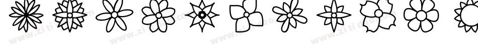 JugendStil Flowers字体转换